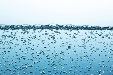 air bubbles in hydroponic nutrient solution