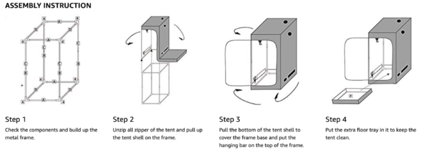 Vivosun hydroponic grow tent instructions.