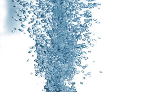 hydroponic bubbles from airstone or air hose diffuser
